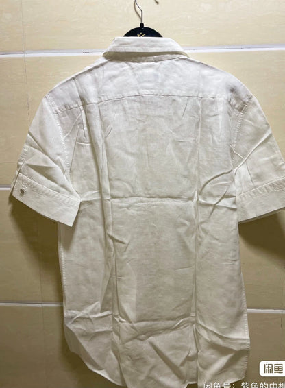 Hermes Linen Short Sleeve Shirt