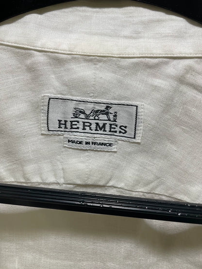Hermes Linen Short Sleeve Shirt