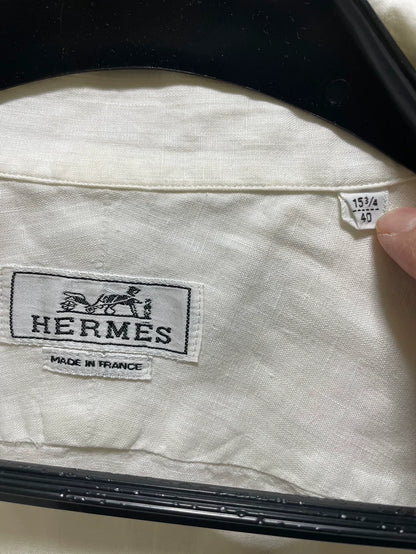 Hermes Linen Short Sleeve Shirt