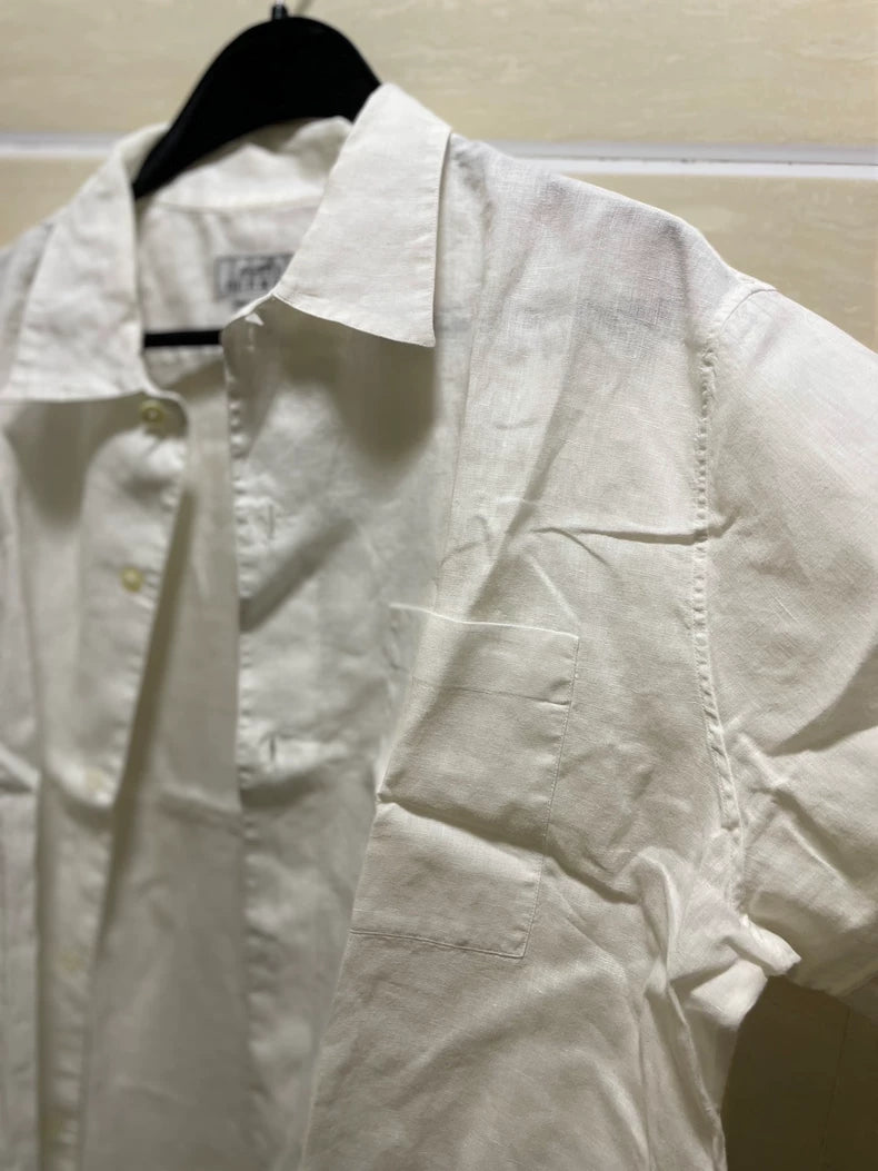 Hermes Linen Short Sleeve Shirt