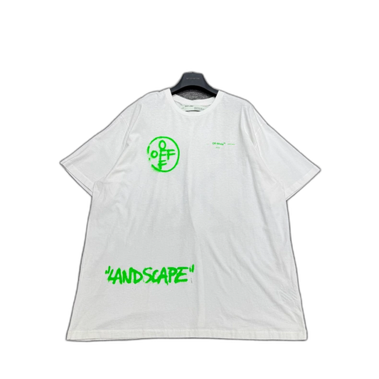 Off White Spray Logo Short Sleeve T-shirt-zp