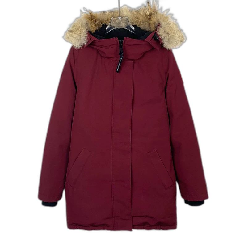 Canada Goose Red Fur-Lined Parka Jacket