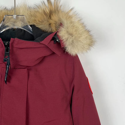 Canada Goose Red Fur-Lined Parka Jacket