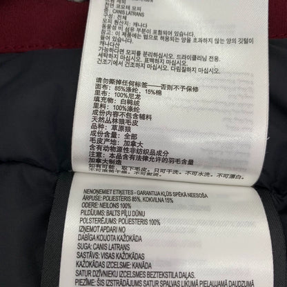 Canada Goose Red Fur-Lined Parka Jacket