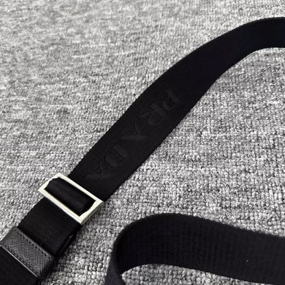 Prada Nylon Triangle Logo Crossbody Bag