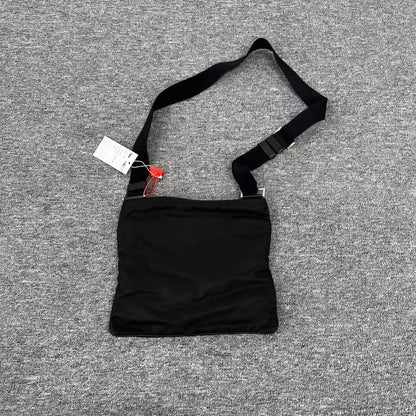 Prada Nylon Triangle Logo Crossbody Bag