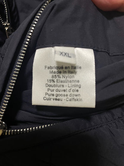 Hermes Men's Down Jacket in Dark Blue