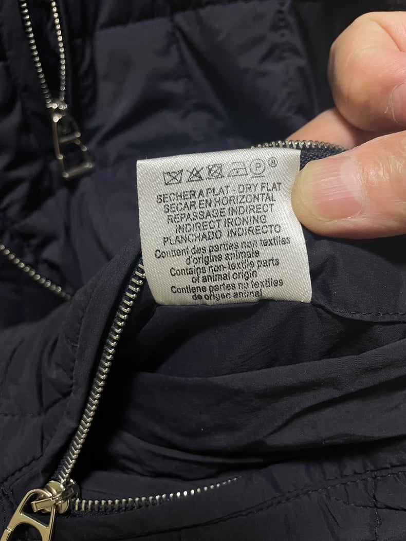 Hermes Men's Down Jacket in Dark Blue