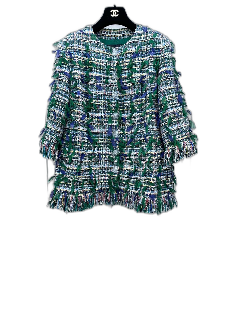 Green Fringe Jacket from Chanel's Collection