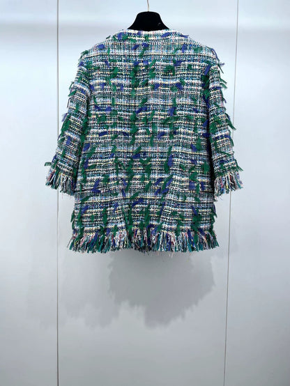 Green Fringe Jacket from Chanel's Collection