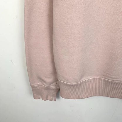 Pink Logo Print Cotton Long Sleeve Sweatshirt