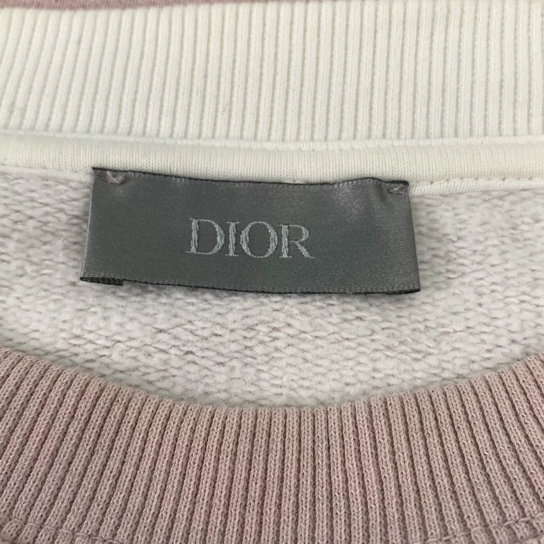 Pink Logo Print Cotton Long Sleeve Sweatshirt