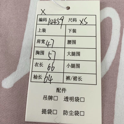 Pink Logo Print Cotton Long Sleeve Sweatshirt