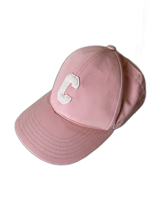 Pink Embroidered Baseball Cap