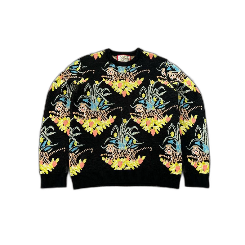 Gucci Wool Knit Sweater with Tiger Design