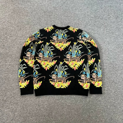 Gucci Wool Knit Sweater with Tiger Design