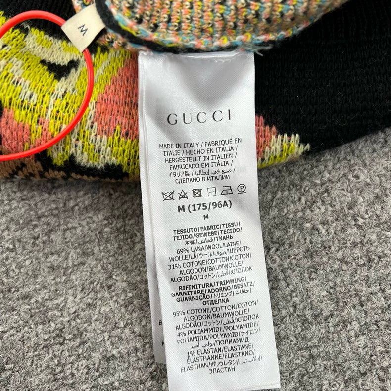 Gucci Wool Knit Sweater with Tiger Design