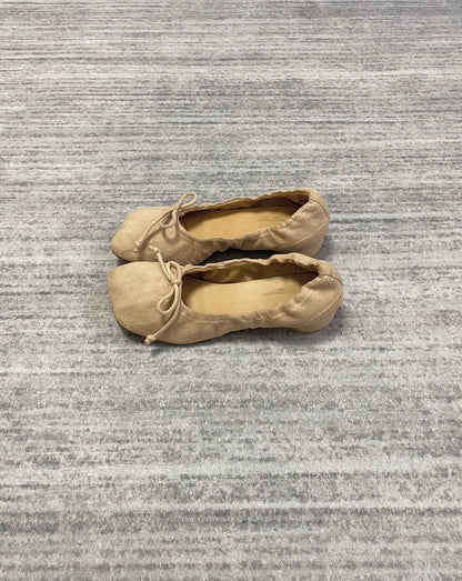Margiela Suede Ballet Shoes with Gathered Design-zp