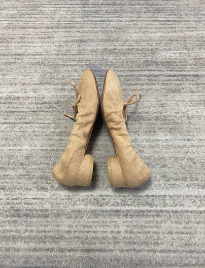 Margiela Suede Ballet Shoes with Gathered Design-zp