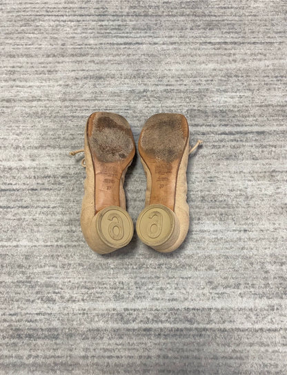 Margiela Suede Ballet Shoes with Gathered Design-zp