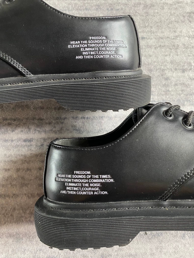 Black Derby Shoes by GU x Undercover-zp