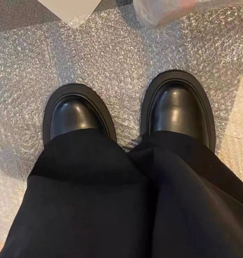 Black Derby Shoes by GU x Undercover-zp