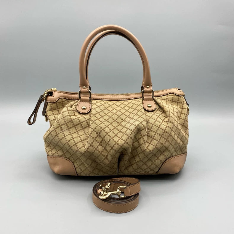Gucci Vintage Canvas Tote Bag