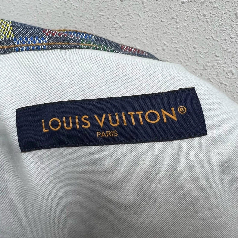 Louis Vuitton Damier Colorful Checkerboard Casual Shorts-yf