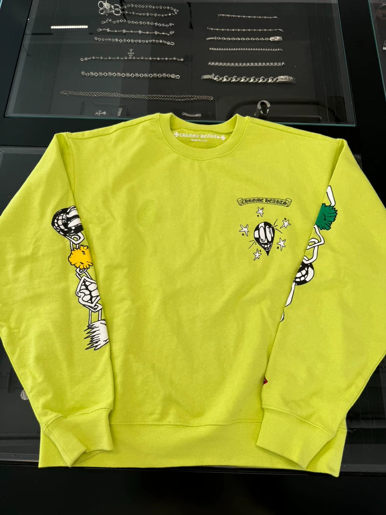 Chrome Hearts Matty Fluorescent Green Sweatshirt-yf