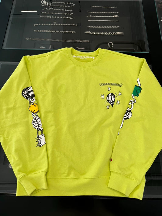 Chrome Hearts Matty Fluorescent Green Sweatshirt-yf