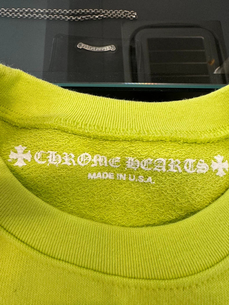 Chrome Hearts Matty Fluorescent Green Sweatshirt-yf