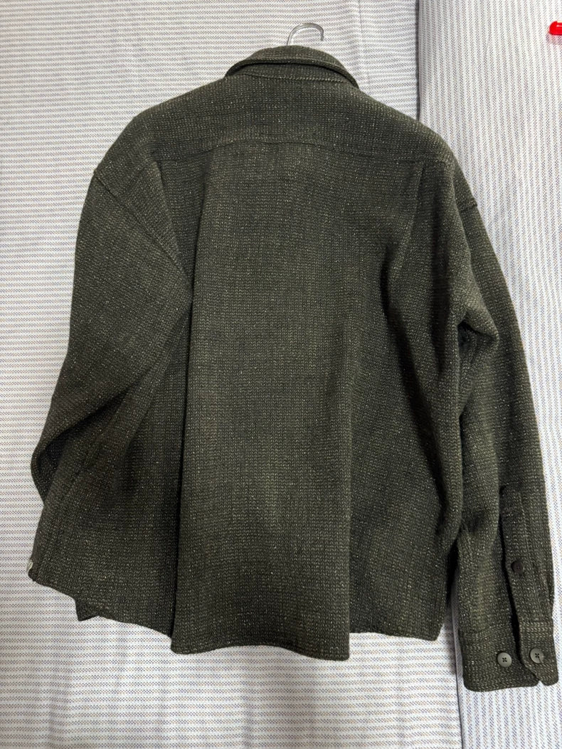 Visvim Lumber Tweed Shirt in Black