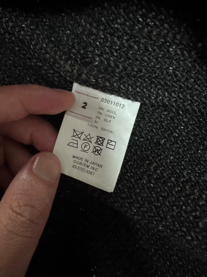 Visvim Lumber Tweed Shirt in Black