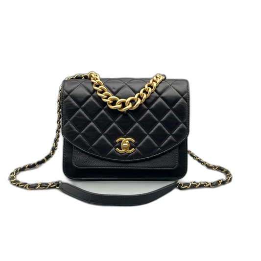 Black and Gold Chanel Handbag