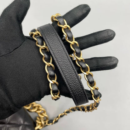 Black and Gold Chanel Handbag
