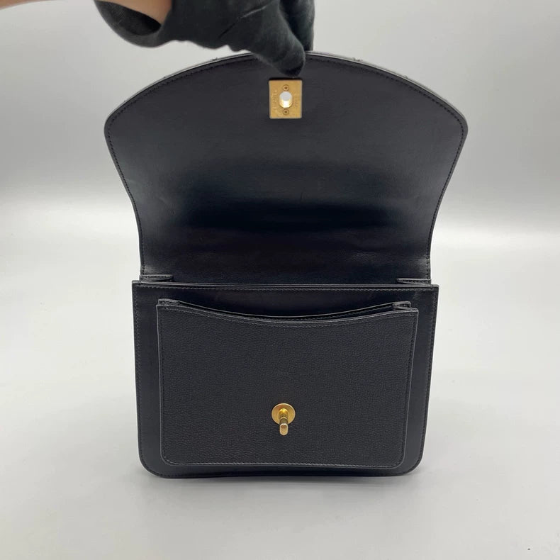 Black and Gold Chanel Handbag