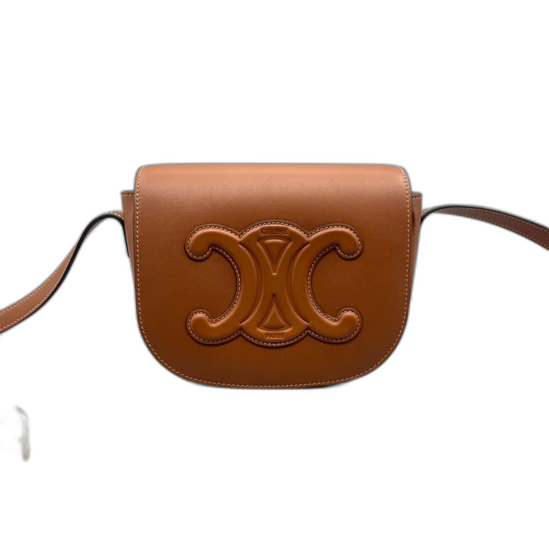 Celine Leather Saddle Crossbody Bag
