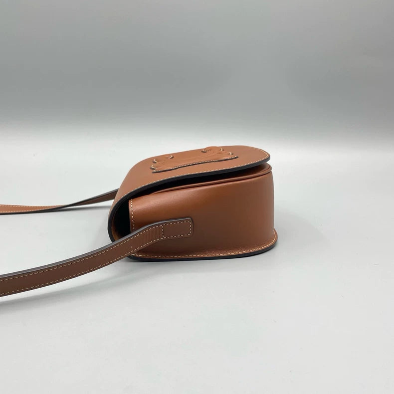 Celine Leather Saddle Crossbody Bag