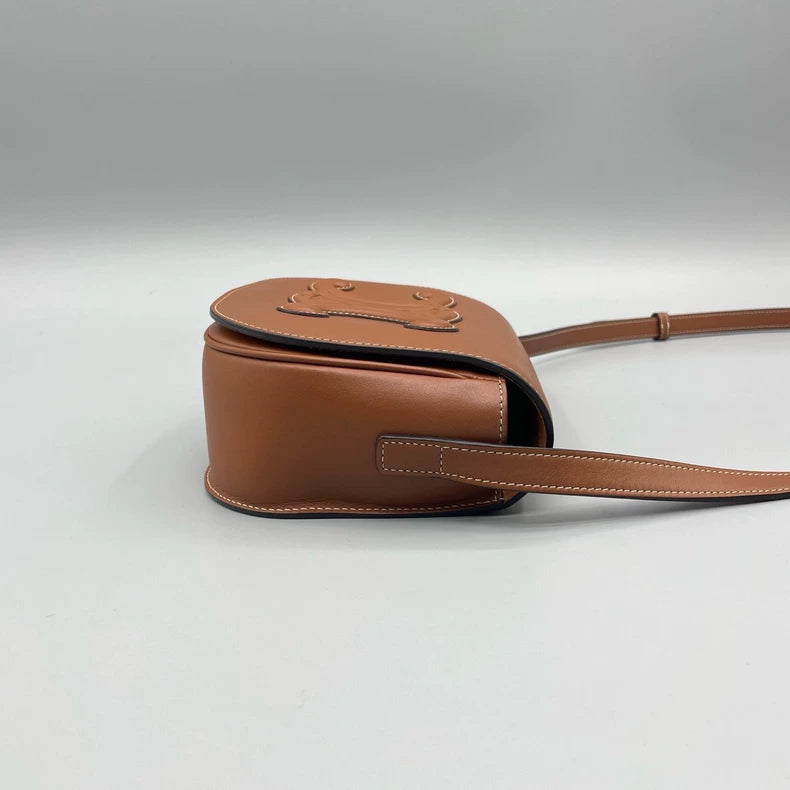Celine Leather Saddle Crossbody Bag
