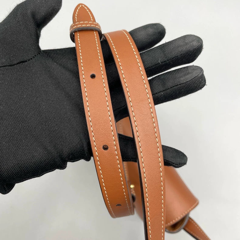 Celine Leather Saddle Crossbody Bag