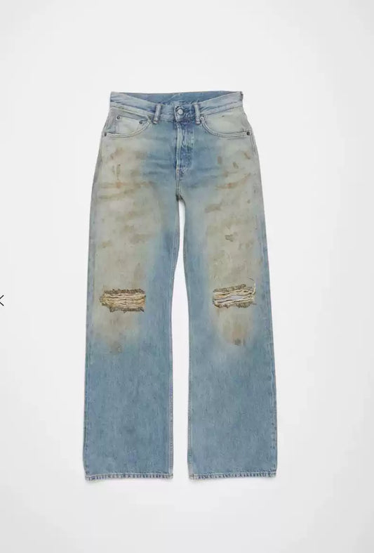 Acne Studios 2021m mud dyed distressed jeans