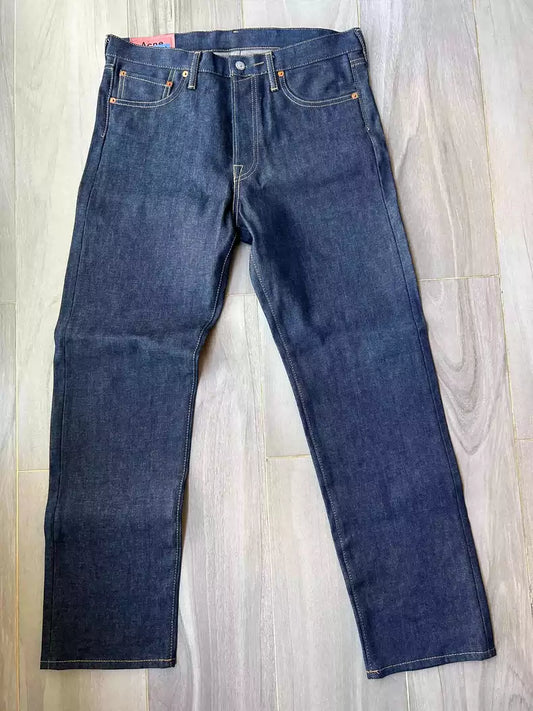 Acne Studios 1996 Mid rise straight leg loose fitting casual jeans