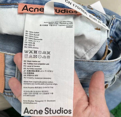 Acne Studios 2003 series lblue washed jeans - DMC