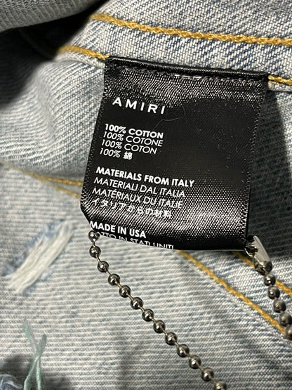 Amiri Alrbrush Hollywood Trucker jacket