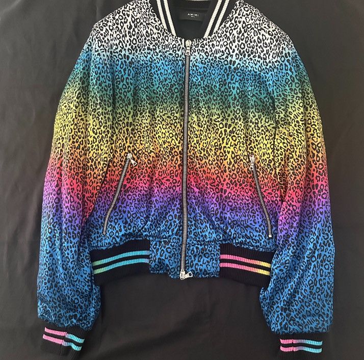 AMIRI 18AW Silk Rainbow Bomber Jacket - - DMC