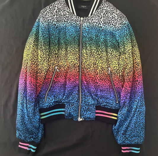 AMIRI 18AW Silk Rainbow Bomber Jacket - - DMC