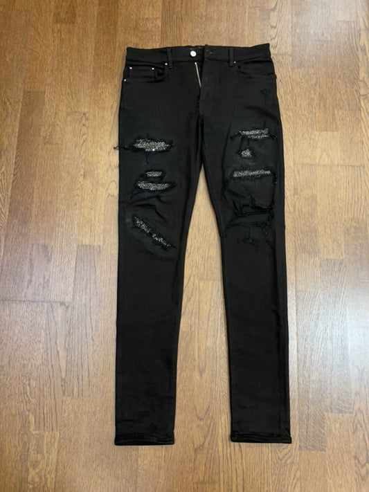 Amiri rhinestone jeans