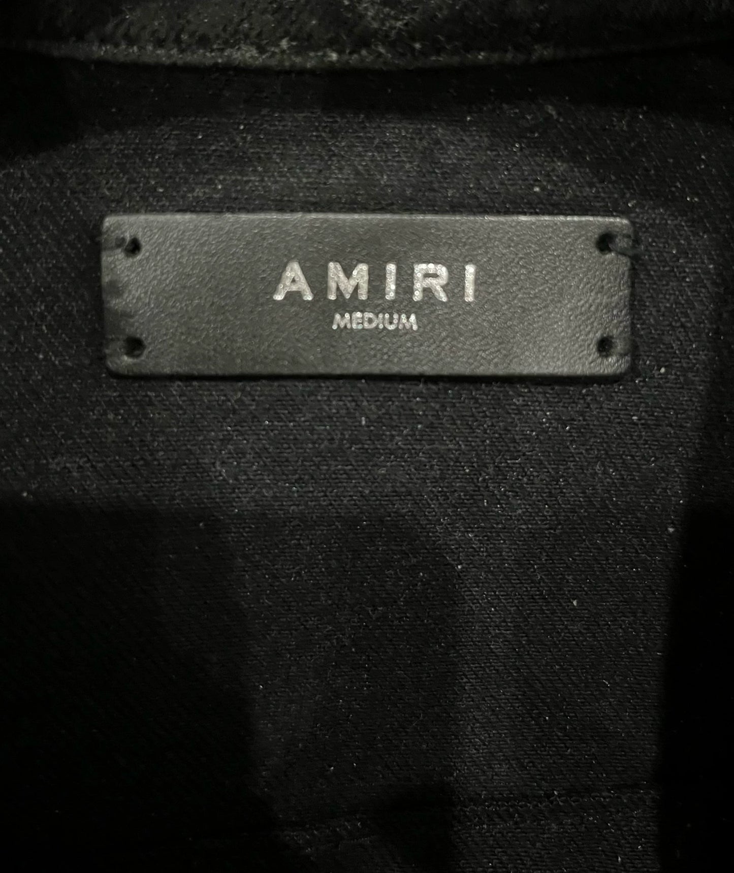 Amiri 15fw brush wax destroys denim jacket