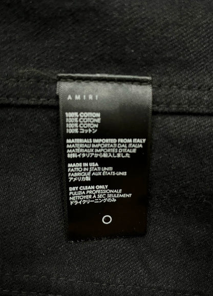 Amiri 15fw brush wax destroys denim jacket