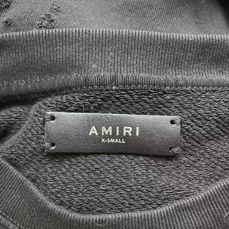 Amiri bullet hole made old hoodie